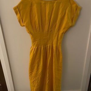 Antonio Milani Mustard Dress Size 2 Worn Once